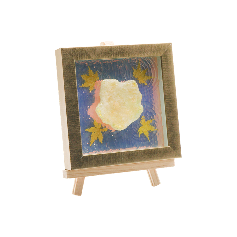 Aqua vitis electri folium acer folium simulationis lucerna artis - Maple Shadow Lamp