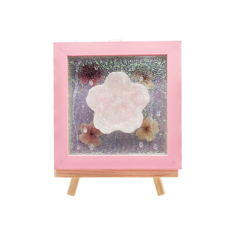 Flavus Lignus Frame Cherry Blossom Art Lamp-Yozakura Pluvia