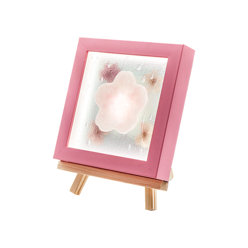 Flavus Lignus Frame Cherry Blossom Art Lamp-Yozakura Pluvia