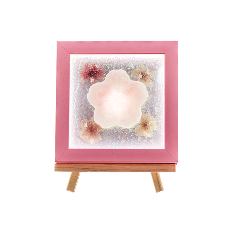 Flavus Lignus Frame Cherry Blossom Art Lamp-Yozakura Pluvia