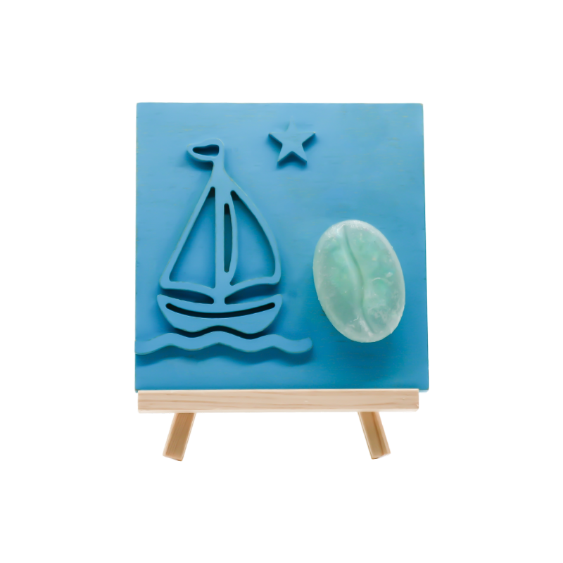 Oceani Color Sailboat Bamboo Sculptile lignum Lucerna - Sail umbra Baking