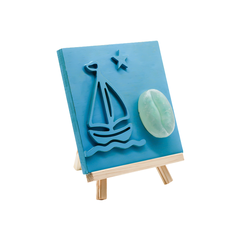 Oceani Color Sailboat Bamboo Sculptile lignum Lucerna - Sail umbra Baking