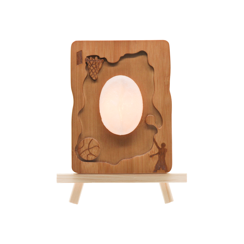 Nucis color ludis style subsidio lignorum ars lamp- fortis adflictio umbram / hyacintho ignis arcus lucem
