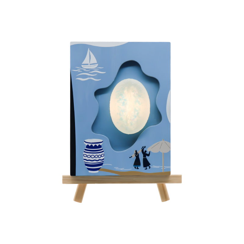Oceani Ventus Turing Coffee Bean Relief ligneus Ars lampadis lux amoris mare